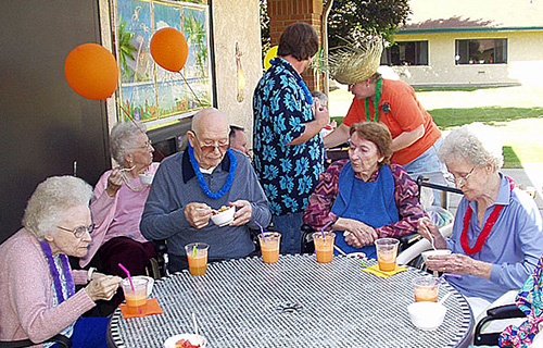 A relaxing afternoon at our senior care facility in Spokane WA.